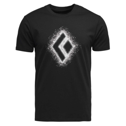 Camiseta de hombre Black Diamond M Chalked Up 2.0 Ss Tee negro Black (0002)