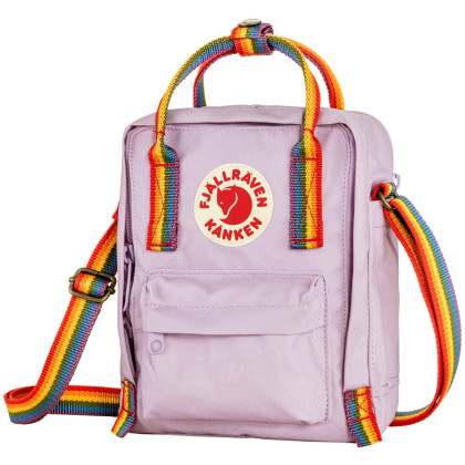 Bolsa de hombro Fjällräven Kånken Rainbow Sling violeta Pastel Lavender-Rainbow