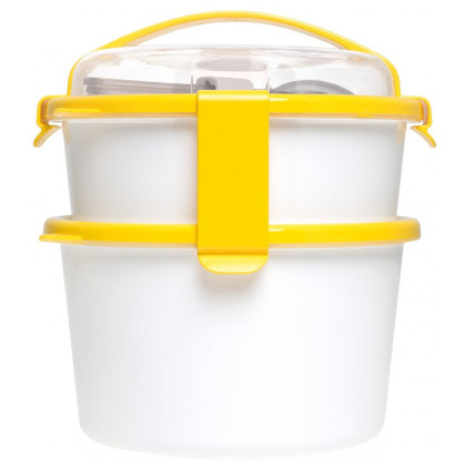 Caja de comida Omada Sanaliving Box Set 1L+1,6L amarillo lemon