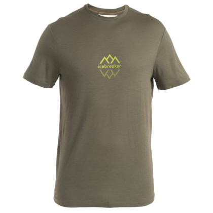 Camiseta de hombre Icebreaker Men Merino 150 Tech Lite III SS Tee Icebreaker Logo Reflections verde Loden