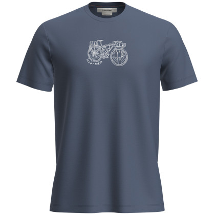 Camiseta funcional de hombre Icebreaker M Mer 150 Tech Lite SS Tee Adventure Rid azul Dawn