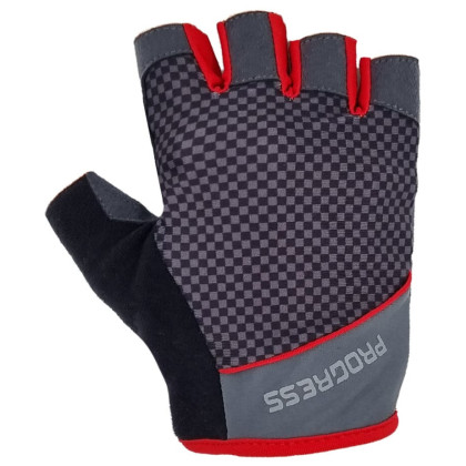 Guantes de ciclismo Progress SOLAR MITTS negro/rojo