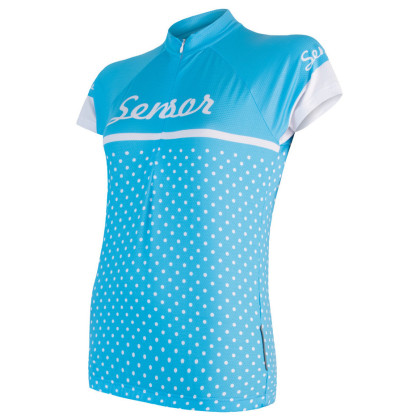 Maillot de ciclismo para mujer Sensor Cyklo Dots azul