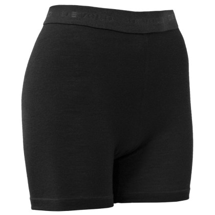 Calzoncillos bóxer funcionales para mujer Devold Jakta Merino 200 Boxer negro Black