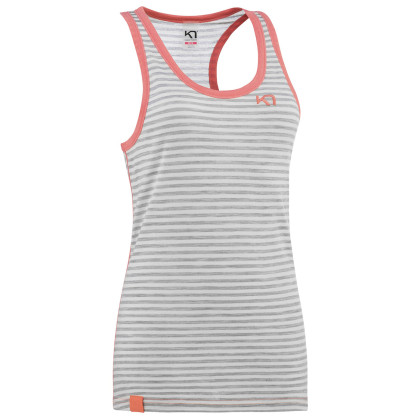 Camiseta sin mangas para mujer Kari Traa Smale Top (2022) naranja/gris Greym