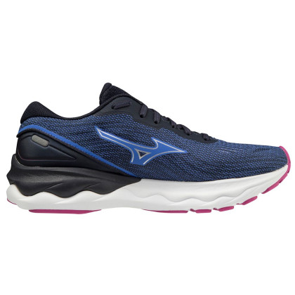 Zapatillas de carrera para mujer Mizuno Wave Skyrise 3 azul Amparo Blue/Silver/Festival Fuchsia