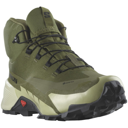 Calzado de senderismo para hombre Salomon Cross Hike 2 Mid Gore-Tex verde Olive Night / Moss Gray / Black