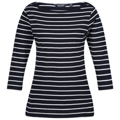 Camiseta de mujer Regatta Bayletta Tee azul/blanco Navy/White