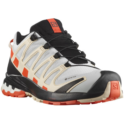 Calzado de mujer Salomon Xa Pro 3D V8 GTX W negro/beige Lunar Rock / Cherry Tomato / Sun Kiss