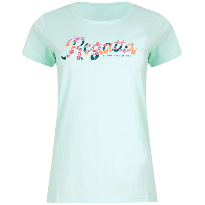 Camiseta de mujer Regatta Wmn Breezed IV azul claro Bleached Aqua