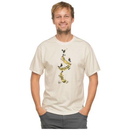 Camiseta de hombre Chillaz Alles Banane beige Creme