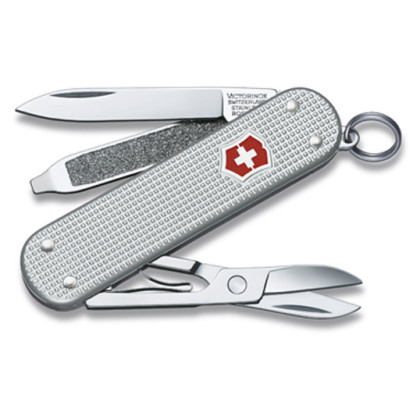 Navaja Victorinox Classic Alox Silver plata