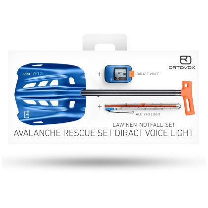 Juego de seguridad contra avalanchas Ortovox Rescue Set Diract Voice Light azul Blue