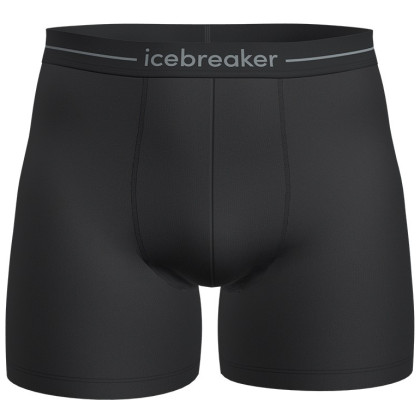 Calzoncillos bóxer para hombre Icebreaker Mens Anatomica Boxers negro/blanco Black