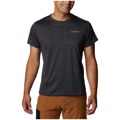 Camiseta de hombre Columbia Alpine Chill™ Zero Short Sleeve Crew negro black heather