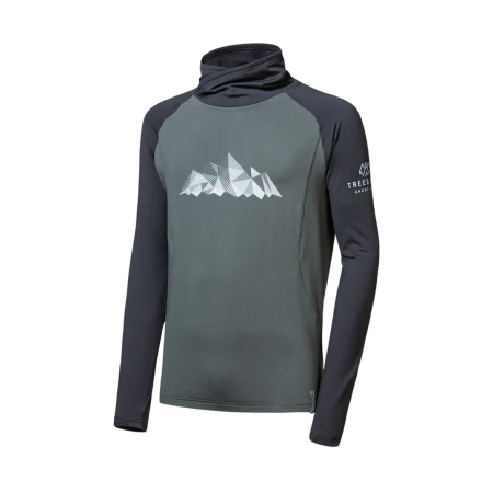 Sudadera funcional de hombre Sensor Coolmax Thermo Mountains negro/verde olive/černá