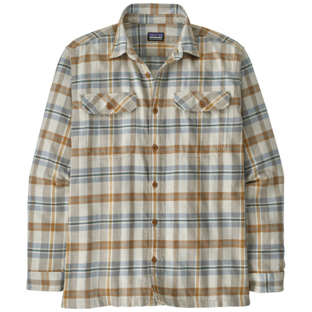 Camisa de hombre Patagonia Fjord Flannel Shirt Midweight beige Fields: Natural