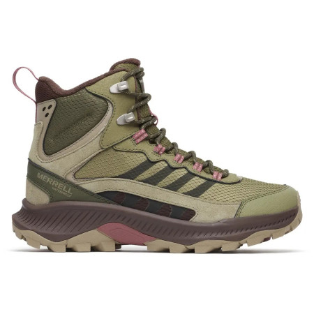 Calzado de senderismo para mujer Merrell Speed Strike 2 Thermo Mid Wp verde claro olivine