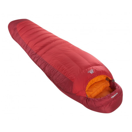 Saco de dormir de plumón Mountain Equipment Glacier 500 XL rojo