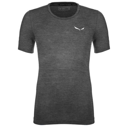 Camiseta de hombre Salewa Pedroc Amr M Seamless T-Shirt gris oscuro Black Out