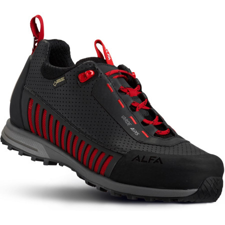 Calzado de hombre Alfa Varde A/P/S GTX M negro/rojo Black/Red