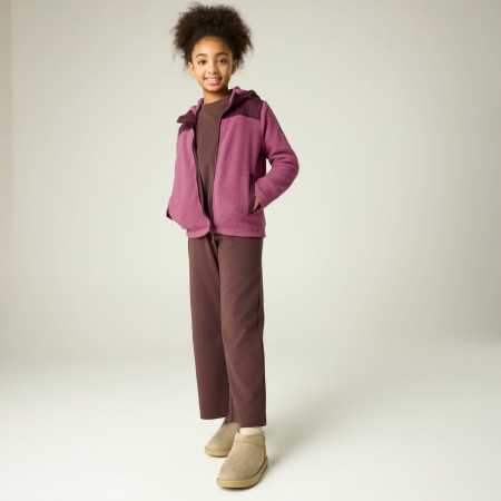 Sudadera para niños Regatta Myla Hybrid Jacket Fig/Violet