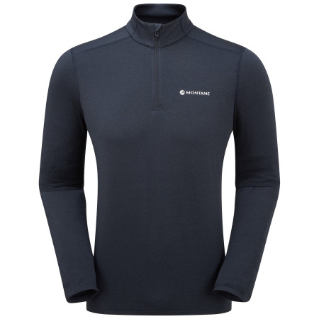 Camiseta funcional de hombre Montane Dart Xt Zip Neck azul oscuro Eclipse Blue