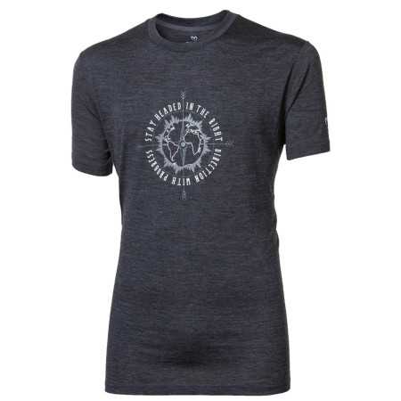 Camiseta funcional de hombre Progress OS Sullan "Compass" 24QM gris DarkGray