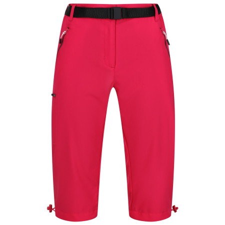 Pantalones de tres cuartos para mujer Regatta Xrt Capri Light rojo Pink Potion
