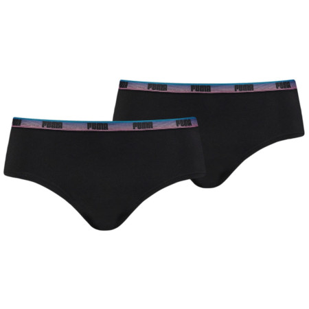 Bragas de mujer Puma Women Hipster 2P negro black / various logo colors