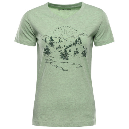 Camiseta funcional de mujer Alpine Pro Grema 2 verde claro PISTACHIO VARIANTA PA