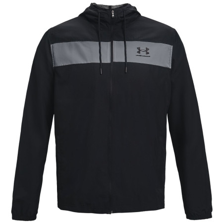 Cortavientos de hombre Under Armour Sportstyle Windbreaker negro/gris Black//Black