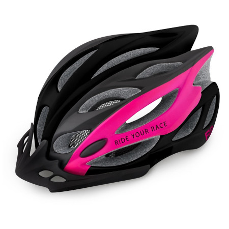 Casco de ciclismo R2 Wind negro/rosa