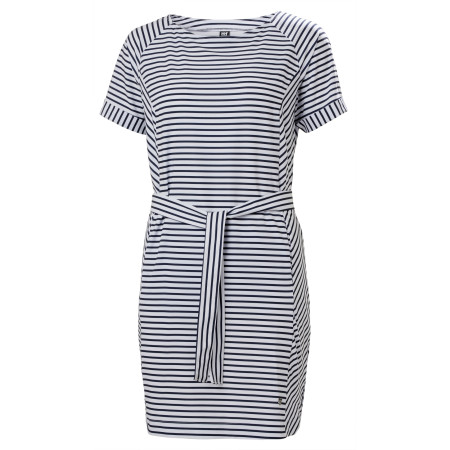 Vestido de mujer Helly Hansen W Thalia Summer Dress blanco/azul 598 Navy Stripes