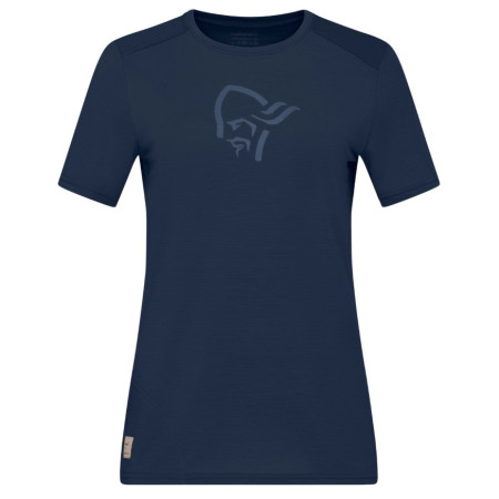 Camiseta de mujer Norrona femund equaliser merino T-shirt azul oscuro Indigo Night