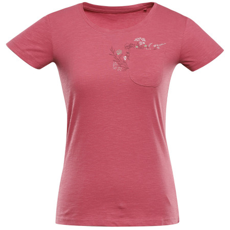 Camiseta de mujer Alpine Pro Bolena 2 rojo oscuro meavewood