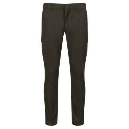 Pantalones de hombre Regatta Bryer Cargo Trousers II verde oscuro Dark Khaki