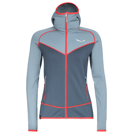 Sudadera de mujer Salewa Puez 3 PL W FZ HDY gris 341 blue fog/0310