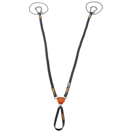 Nudo Camp X-Gyro Leash - 85/129 Cm negro/naranja