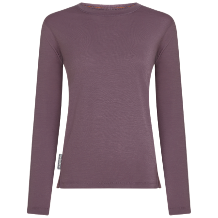 Camiseta funcional de mujer Icebreaker W Mer 150 Ace LS Tee violeta/gris Grey Plum