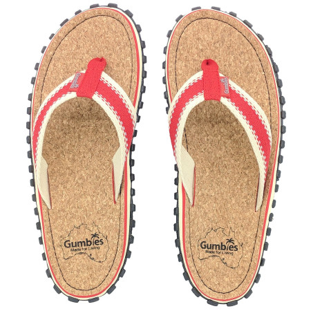 Chanclas Gumbies Corker Natural Cork - Red