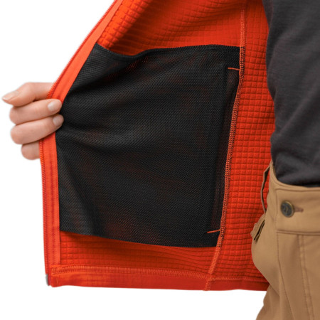 Chaqueta de mujer Fjällräven Abisko Grid Fleece Hoodie W