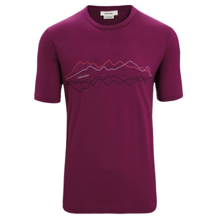 Camiseta funcional de hombre Icebreaker Men Tech Lite II SS Tee violeta Go Berry
