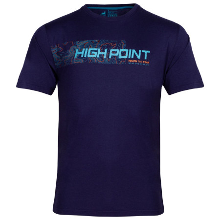 Camiseta funcional de hombre High Point Atlas T-shirt azul oscuro Dark Blue