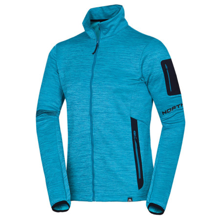 Sudadera funcional de hombre Northfinder Nick azul claro 285bluemelange