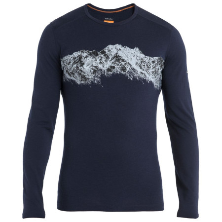Camiseta de hombre Icebreaker M Mer 200 Oasis LS Crewe Remarkables azul oscuro Midnight Navy