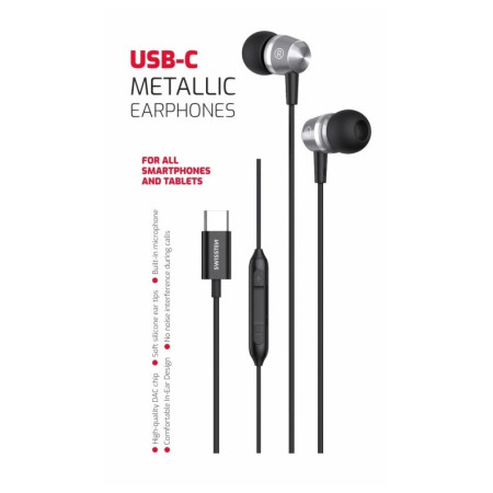 Auriculares Swissten Metallic