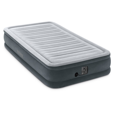 Colchón hinchable Intex Twin Dura-Beam Comfort gris Grey