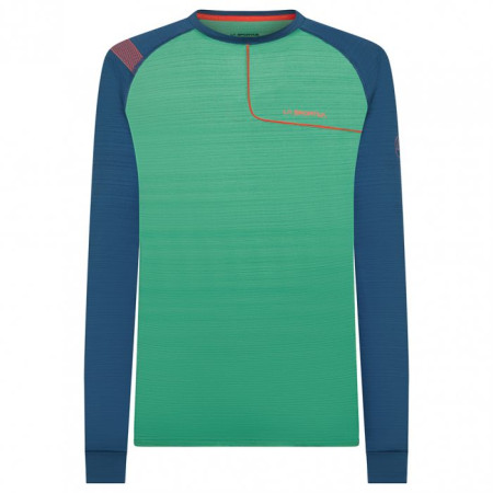 Camiseta de hombre La Sportiva Tour Long Sleeve M 2021 verde/azul GrassGreen/Opal