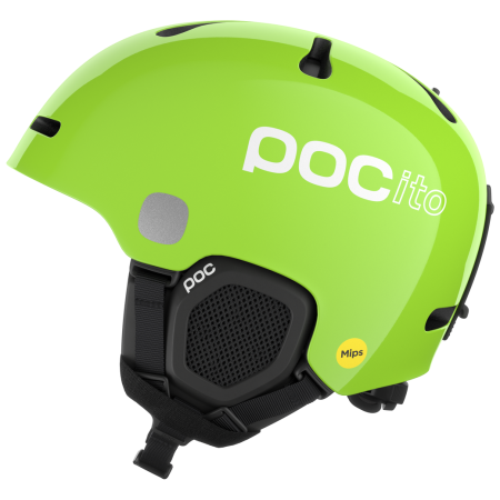 Casco de esquí para niños POC POCito Fornix MIPS verde claro Fluorescent Yellow/Green